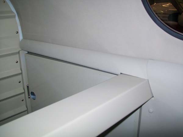 Above the baggage door panel